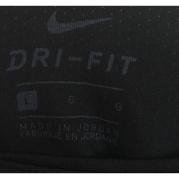 Nike Top Women's Size Large Black Short Sleeve Dri-Fit Round Neck - Picture 5 of 6